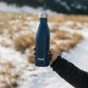 imageSwell Stainless Steel Water Bottle 17oz Blue Suede TripleLayered Vacuum Insulated Containers Keeps Drinks Cold for 36 Hours and Hot for 18 BPA Free Perfect for On the GoBlue Suede