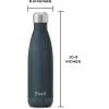 imageSwell Stainless Steel Water Bottle 17oz Blue Suede TripleLayered Vacuum Insulated Containers Keeps Drinks Cold for 36 Hours and Hot for 18 BPA Free Perfect for On the GoBlue Suede