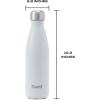 imageSwell Stainless Steel Water Bottle 17oz Blue Suede TripleLayered Vacuum Insulated Containers Keeps Drinks Cold for 36 Hours and Hot for 18 BPA Free Perfect for On the GoAngel Food