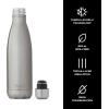 imageSwell Stainless Steel Water Bottle 17oz Blue Suede TripleLayered Vacuum Insulated Containers Keeps Drinks Cold for 36 Hours and Hot for 18 BPA Free Perfect for On the GoSilver Lining