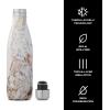 imageSwell Stainless Steel Water Bottle 17oz Calacatta Gold Triple Layered Vacuum Insulated Containers Keeps Drinks Cold for 36 Hours and Hot for 18 BPA Free Perfect for On the GoCalacatta Gold