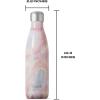 imageSwell Stainless Steel Water Bottle 17oz Calacatta Gold Triple Layered Vacuum Insulated Containers Keeps Drinks Cold for 36 Hours and Hot for 18 BPA Free Perfect for On the GoGeode Rose
