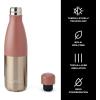 imageSwell Stainless Steel Water Bottle 17oz Matcha Silver Lining Triple Layered Vacuum Insulated Containers Keeps Drinks Cold for 36 Hours and Hot for 18 BPA Free Perfect for On the GoMauve Pyrite