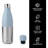 imageSwell Stainless Steel Water Bottle 17oz Matcha Silver Lining Triple Layered Vacuum Insulated Containers Keeps Drinks Cold for 36 Hours and Hot for 18 BPA Free Perfect for On the GoSky Silver Lining