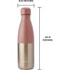 imageSwell Stainless Steel Water Bottle 17oz Matcha Silver Lining Triple Layered Vacuum Insulated Containers Keeps Drinks Cold for 36 Hours and Hot for 18 BPA Free Perfect for On the GoMauve Pyrite