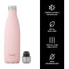 imageSwell Stainless Steel Water Bottle 17oz Onyx Triple Layered VacuumInsulated Containers Keeps Drinks Cold for 36 Hours and Hot for 18 BPA Free Perfect for On the GoPink Topaz