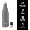 imageSwell Stainless Steel Water Bottle 17oz Onyx Triple Layered VacuumInsulated Containers Keeps Drinks Cold for 36 Hours and Hot for 18 BPA Free Perfect for On the GoSmokey Quartz