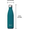 imageSwell Stainless Steel Water Bottle 17oz Poppy Red Triple Layered Vacuum Insulated Containers Keeps Drinks Cold for 36 Hours and Hot for 18 BPA Free Perfect for On the GoPeacock Blue