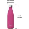 imageSwell Stainless Steel Water Bottle 17oz Poppy Red Triple Layered Vacuum Insulated Containers Keeps Drinks Cold for 36 Hours and Hot for 18 BPA Free Perfect for On the GoAzalea Pink
