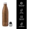 imageSwell Stainless Steel Water Bottle 25oz Teakwood Triple Layered Vacuum Insulated Containers Keeps Drinks Cold for 48 Hours and Hot for 24 BPA Free Perfect for On the GoTeakwood