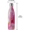 imageSwell Stainless Steel Water Bottle 25oz Teakwood Triple Layered Vacuum Insulated Containers Keeps Drinks Cold for 48 Hours and Hot for 24 BPA Free Perfect for On the GoRose Agate