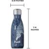 imageSwell Stainless Steel Water Bottle 9oz Azurite Marble Triple Layered Vacuum Insulated Containers Keeps Drinks Cold for 24 Hours and Hot for 12 BPA Free Perfect for On the GoAzurite Marble