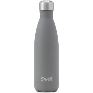 imageSwell Stainless Steel Water Bottle 17oz Blue Suede TripleLayered Vacuum Insulated Containers Keeps Drinks Cold for 36 Hours and Hot for 18 BPA Free Perfect for On the GoSmokey Quartz