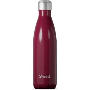 imageSwell Stainless Steel Water Bottle 17oz Blue Suede TripleLayered Vacuum Insulated Containers Keeps Drinks Cold for 36 Hours and Hot for 18 BPA Free Perfect for On the GoWild Cherry