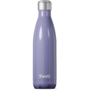 imageSwell Stainless Steel Water Bottle 17oz Blue Suede TripleLayered Vacuum Insulated Containers Keeps Drinks Cold for 36 Hours and Hot for 18 BPA Free Perfect for On the GoHillside Lavender
