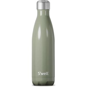 imageSwell Stainless Steel Water Bottle 17oz Blue Suede TripleLayered Vacuum Insulated Containers Keeps Drinks Cold for 36 Hours and Hot for 18 BPA Free Perfect for On the GoMountain Sage