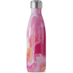 imageSwell Stainless Steel Water Bottle 17oz Calacatta Gold Triple Layered Vacuum Insulated Containers Keeps Drinks Cold for 36 Hours and Hot for 18 BPA Free Perfect for On the GoRose Agate