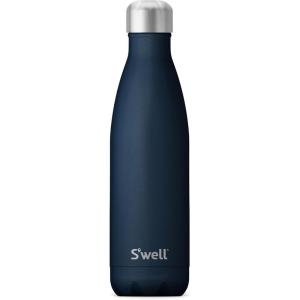 imageSwell Stainless Steel Water Bottle 17oz Onyx Triple Layered VacuumInsulated Containers Keeps Drinks Cold for 36 Hours and Hot for 18 BPA Free Perfect for On the GoAzurite