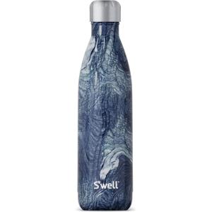 imageSwell Stainless Steel Water Bottle 25oz Teakwood Triple Layered Vacuum Insulated Containers Keeps Drinks Cold for 48 Hours and Hot for 24 BPA Free Perfect for On the GoAzurite Marble