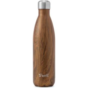 imageSwell Stainless Steel Water Bottle 25oz Teakwood Triple Layered Vacuum Insulated Containers Keeps Drinks Cold for 48 Hours and Hot for 24 BPA Free Perfect for On the GoTeakwood