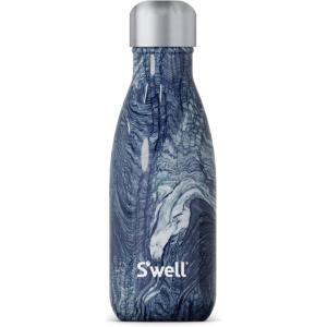 imageSwell Stainless Steel Water Bottle 9oz Azurite Marble Triple Layered Vacuum Insulated Containers Keeps Drinks Cold for 24 Hours and Hot for 12 BPA Free Perfect for On the GoAzurite Marble