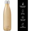 imageSwell Stainless Steel Water Bottle 25oz Goals Triple Layered Vacuum Insulated Containers Keeps Drinks Cold for 48 Hours and Hot for 24 BPA Free Perfect for On the GoSparkling Champagne