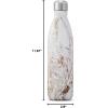 imageSwell Stainless Steel Water Bottle 25oz Goals Triple Layered Vacuum Insulated Containers Keeps Drinks Cold for 48 Hours and Hot for 24 BPA Free Perfect for On the GoCalacatta Gold