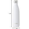 imageSwell Stainless Steel Water Bottle 25oz Goals Triple Layered Vacuum Insulated Containers Keeps Drinks Cold for 48 Hours and Hot for 24 BPA Free Perfect for On the GoAngel Food