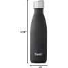 imageSwell Stainless Steel Water Bottle 25oz Goals Triple Layered Vacuum Insulated Containers Keeps Drinks Cold for 48 Hours and Hot for 24 BPA Free Perfect for On the GoSoft Black