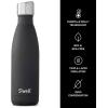 imageSwell Stainless Steel Water Bottle 25oz Goals Triple Layered Vacuum Insulated Containers Keeps Drinks Cold for 48 Hours and Hot for 24 BPA Free Perfect for On the GoSoft Black