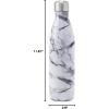 imageSwell Stainless Steel Water Bottle 25oz Goals Triple Layered Vacuum Insulated Containers Keeps Drinks Cold for 48 Hours and Hot for 24 BPA Free Perfect for On the GoWhite Marble
