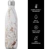 imageSwell Stainless Steel Water Bottle 25oz Goals Triple Layered Vacuum Insulated Containers Keeps Drinks Cold for 48 Hours and Hot for 24 BPA Free Perfect for On the GoCalacatta Gold