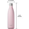 imageSwell Stainless Steel Water Bottle 25oz Peacock Blue Triple Layered Vacuum Insulated Containers Keeps Drinks Cold for 48 Hours and Hot for 24 BPA Free Perfect for On the GoPink Topaz