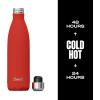 imageSwell Stainless Steel Water Bottle 25oz Peacock Blue Triple Layered Vacuum Insulated Containers Keeps Drinks Cold for 48 Hours and Hot for 24 BPA Free Perfect for On the GoPoppy Red