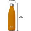 imageSwell Stainless Steel Water Bottle 25oz Peacock Blue Triple Layered Vacuum Insulated Containers Keeps Drinks Cold for 48 Hours and Hot for 24 BPA Free Perfect for On the GoGolden Hour