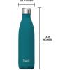 imageSwell Stainless Steel Water Bottle 25oz Peacock Blue Triple Layered Vacuum Insulated Containers Keeps Drinks Cold for 48 Hours and Hot for 24 BPA Free Perfect for On the GoPeacock Blue