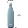imageSwell Stainless Steel Water Bottle 25oz Peacock Blue Triple Layered Vacuum Insulated Containers Keeps Drinks Cold for 48 Hours and Hot for 24 BPA Free Perfect for On the GoAquamarine