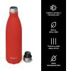 imageSwell Stainless Steel Water Bottle 25oz Peacock Blue Triple Layered Vacuum Insulated Containers Keeps Drinks Cold for 48 Hours and Hot for 24 BPA Free Perfect for On the GoPoppy Red