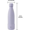 imageSwell Stainless Steel Water Bottle with Bumper 17oz Sunrise Triple Layered Vacuum Insulated Containers Keeps Drinks Cold for 36 Hours and Hot for 18 BPA Free Perfect for On the GoWisteria