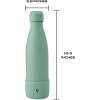 imageSwell Stainless Steel Water Bottle with Bumper 17oz Sunrise Triple Layered Vacuum Insulated Containers Keeps Drinks Cold for 36 Hours and Hot for 18 BPA Free Perfect for On the GoMoss