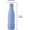 imageSwell Stainless Steel Water Bottle with Bumper 17oz Sunrise Triple Layered Vacuum Insulated Containers Keeps Drinks Cold for 36 Hours and Hot for 18 BPA Free Perfect for On the GoHyacinth