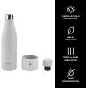imageSwell Stainless Steel Water Bottle with Bumper 17oz Sunrise Triple Layered Vacuum Insulated Containers Keeps Drinks Cold for 36 Hours and Hot for 18 BPA Free Perfect for On the GoFog