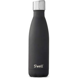 imageSwell Stainless Steel Water Bottle 25oz Goals Triple Layered Vacuum Insulated Containers Keeps Drinks Cold for 48 Hours and Hot for 24 BPA Free Perfect for On the GoSoft Black