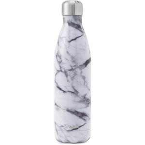imageSwell Stainless Steel Water Bottle 25oz Goals Triple Layered Vacuum Insulated Containers Keeps Drinks Cold for 48 Hours and Hot for 24 BPA Free Perfect for On the GoWhite Marble