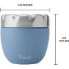 imageSwell Eats Stainless Steel Food Bowls 215oz Desert Sky TripleLayered VacuumInsulated Containers Keeps Food Cold for 11 Hours and Hot for 7 hours Condensation Free BPA Free