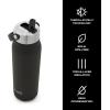imageSwell Recycled Stainless Steel Explorer with Flip Straw Lid and Handle 40oz Green Jasper Triple Layered Vacuum Insulated Containers Keeps Drinks Cold for 54 Hours and Hot for 12Onyx