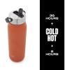 imageSwell Recycled Stainless Steel Explorer with Flip Straw Lid and Handle 40oz Green Jasper Triple Layered Vacuum Insulated Containers Keeps Drinks Cold for 54 Hours and Hot for 12Carnelian
