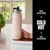 imageSwell Recycled Stainless Steel Explorer with Flip Straw Lid and Handle 40oz Green Jasper Triple Layered Vacuum Insulated Containers Keeps Drinks Cold for 54 Hours and Hot for 12Himalayan Salt