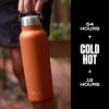 imageSwell Recycled Stainless Steel Explorer with Flip Straw Lid and Handle 40oz Green Jasper Triple Layered Vacuum Insulated Containers Keeps Drinks Cold for 54 Hours and Hot for 12Carnelian