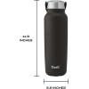 imageSwell Recycled Stainless Steel Explorer with Insulated Lid and Handle 32oz Himalayan Salt Triple Layered Vacuum Insulated Containers Keeps Drinks Cold for 42 Hours and Hot for 10Onyx